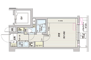 東京・新宿エリアのマンスリーマンション　エステムプラザ神楽坂 North Residence